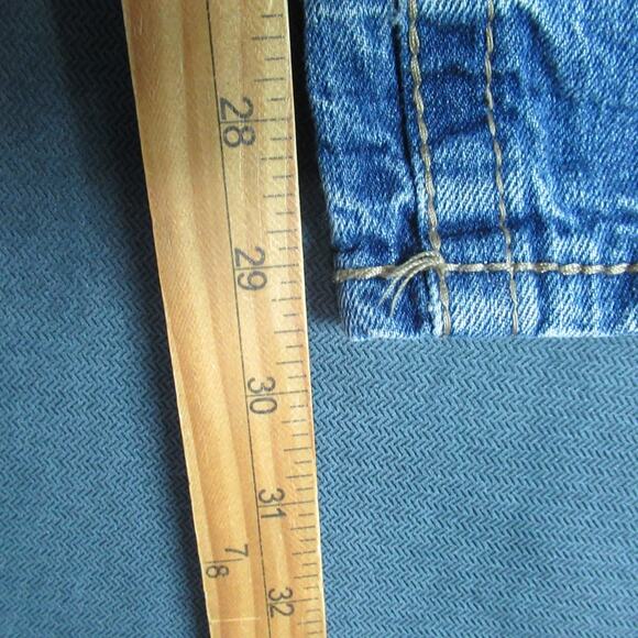 Axel Jeans Mens Size 34x32 Blue Relaxed Straight Denim Biker Cowboy Western - Picture 8 of 16